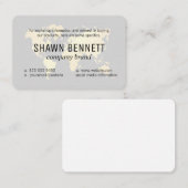 Kaart van de wereld (Goud) Variatie Visitekaartje (Voorkant / Achterkant)