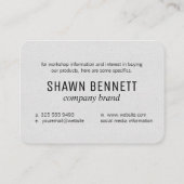 Kaart van de wereld (goud) visitekaartje (Achterkant)