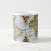 Kaart van de wereld grote koffiekop (Voorkant)