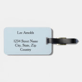 Kaart van de wereld in onze handen bagagelabel (Achterkant horizontaal)