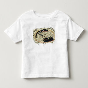 Kaart van de wereld kinder shirts