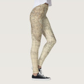 Kaart van de wereld leggings (Rechts)