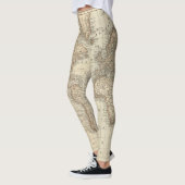 Kaart van de wereld leggings (Links)