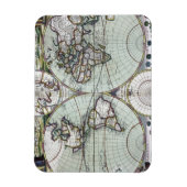 Kaart van de wereld magneet (Verticaal)