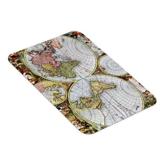 Kaart van de wereld magneet (Rechterzijde)