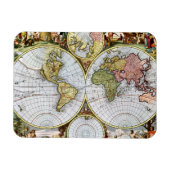 Kaart van de wereld magneet (Horizontaal)