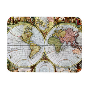 Kaart van de wereld magneet