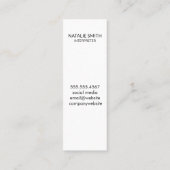 Kaart van de wereld mini visitekaartje (Achterkant)