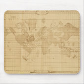 Kaart van de wereld muismat (Voorkant)