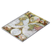 Kaart van de wereld notitieboek (Linkerzijde)