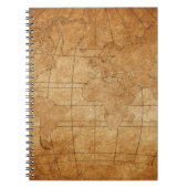 kaart van de wereld notitieboek (Voorkant)