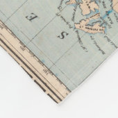 Kaart van de wereld op de prognose van Mercator Fleece Deken (Hoek)