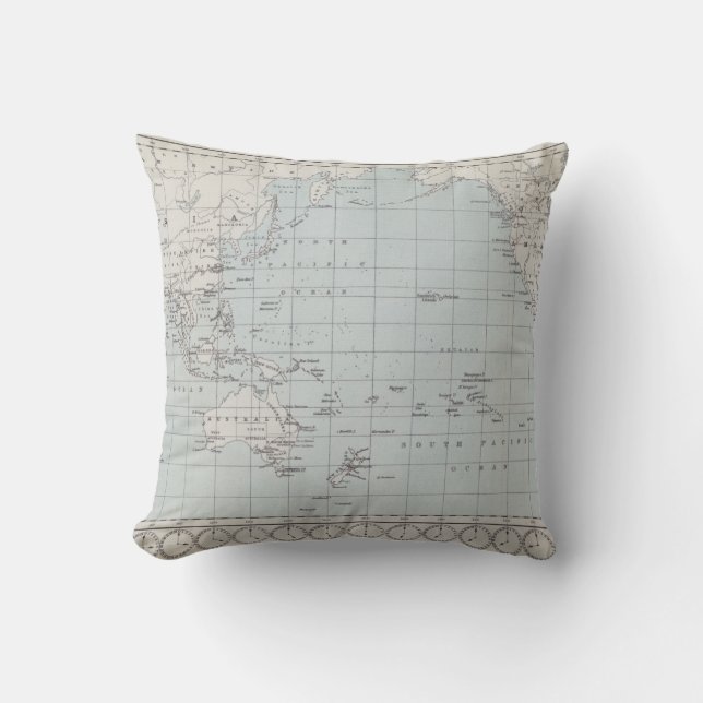 Kaart van de wereld op de prognose van Mercator Kussen (Voorkant)
