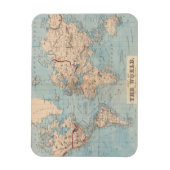 Kaart van de wereld op de prognose van Mercator Magneet (Verticaal)