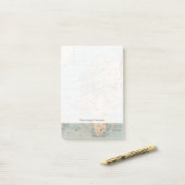 Kaart van de wereld op de prognose van Mercator Post-it® Notes (Op bureau)
