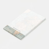 Kaart van de wereld op de prognose van Mercator Post-it® Notes (Schuin)