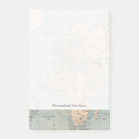 Kaart van de wereld op de prognose van Mercator Post-it® Notes (Voorkant)
