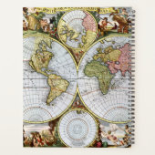 Kaart van de wereld planner (Achterkant)