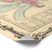 Kaart van de wereld poster (Hoek)