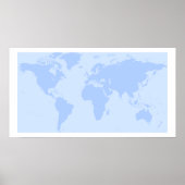 Kaart van de wereld poster (Voorkant)