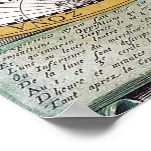 kaart van de wereld poster (Hoek)