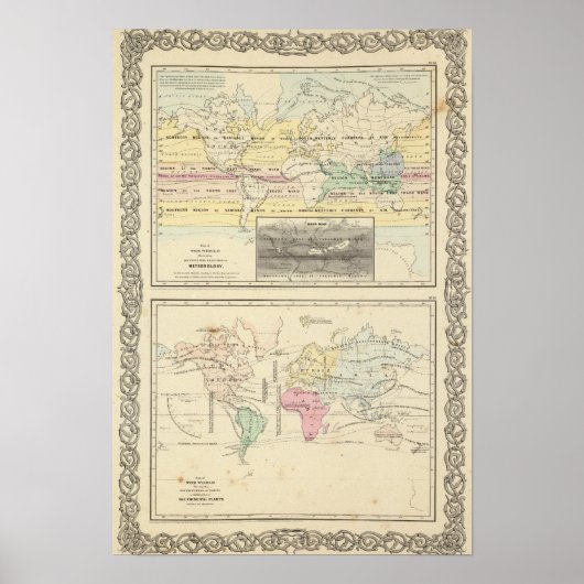 Kaart van de wereld poster (Voorkant)