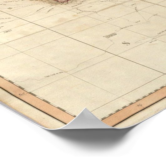 Kaart van de wereld poster (Hoek)