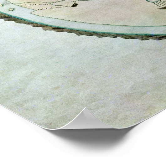 Kaart van de wereld poster (Hoek)