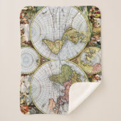 Kaart van de wereld sherpa deken (Voorkant)