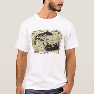 Kaart van de wereld t-shirt