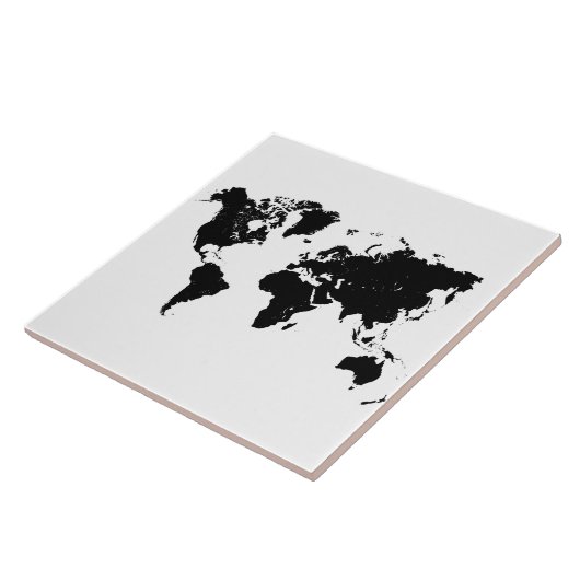 KAART VAN DE WERELD TEGELTJE (Zijkant)