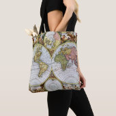Kaart van de wereld tote bag (Dichtbij)