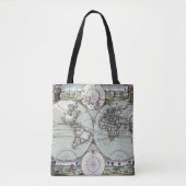 Kaart van de wereld tote bag (Voorkant)