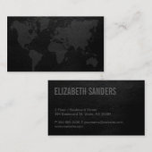 Kaart van de wereld | uitvoerend visitekaartje (Voorkant / Achterkant)