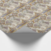 Kaart van de wereld vanaf 1626 cadeaupapier (Hoek)