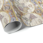 Kaart van de wereld vanaf 1626 cadeaupapier (Rol Hoek)