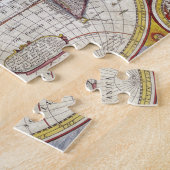 Kaart van de wereld vanaf 1626 legpuzzel (Zijkant)