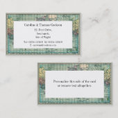 Kaart van de wereld visitekaartje (Voorkant / Achterkant)