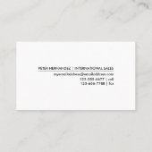 Kaart van de wereld - Visitekaartje (Achterkant)