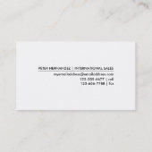 Kaart van de wereld - Visitekaartje (Achterkant)