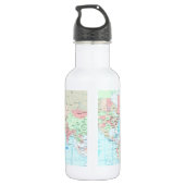 Kaart van de wereld waterfles  (Achterkant)