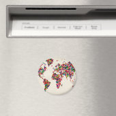 Kaart van de Wereldkaart Magneet (Insitu (Vaatwasser))