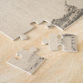 Kaart van de Wereldkaart van de Oude Muziek van he Legpuzzel (Zijkant)