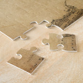 Kaart van de Wereldkaart van de Oude Muziek van he Legpuzzel (Zijkant)