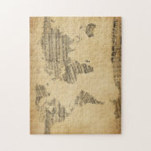 Kaart van de Wereldkaart van de Oude Muziek van he Legpuzzel (Verticaal)