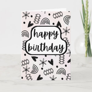 Kaart van de wervelkolom Happy Birthday, Chiroprac