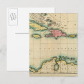 Kaart van de West Indies (Voorkant / Achterkant)