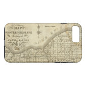 Kaart van de Westerne reserve Case-Mate iPhone Case (Achterkant (Horizontaal))
