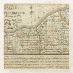 Kaart van de Westerne reserve Glazen Onderzetter