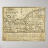 Kaart van de Westerne reserve Poster (Voorkant)